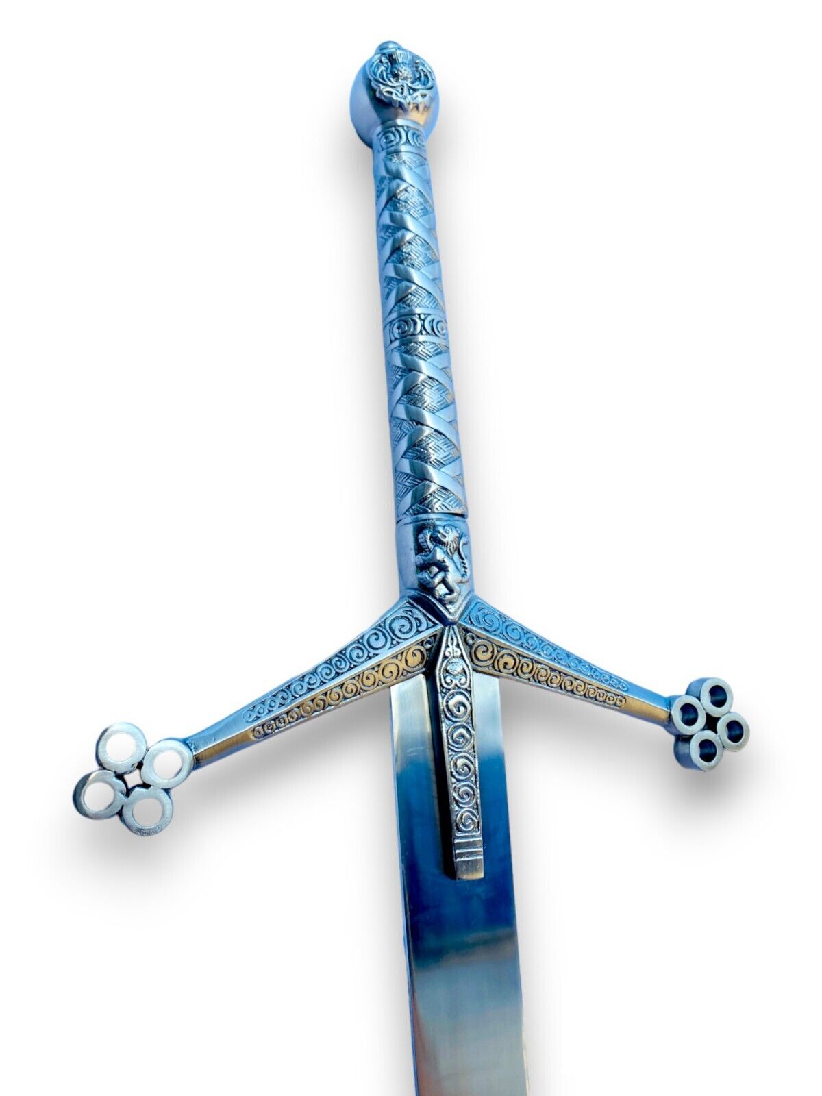 Medieval Claymore Replica Sword HandForged StainlessSteel Viking Scabbard/Sheath