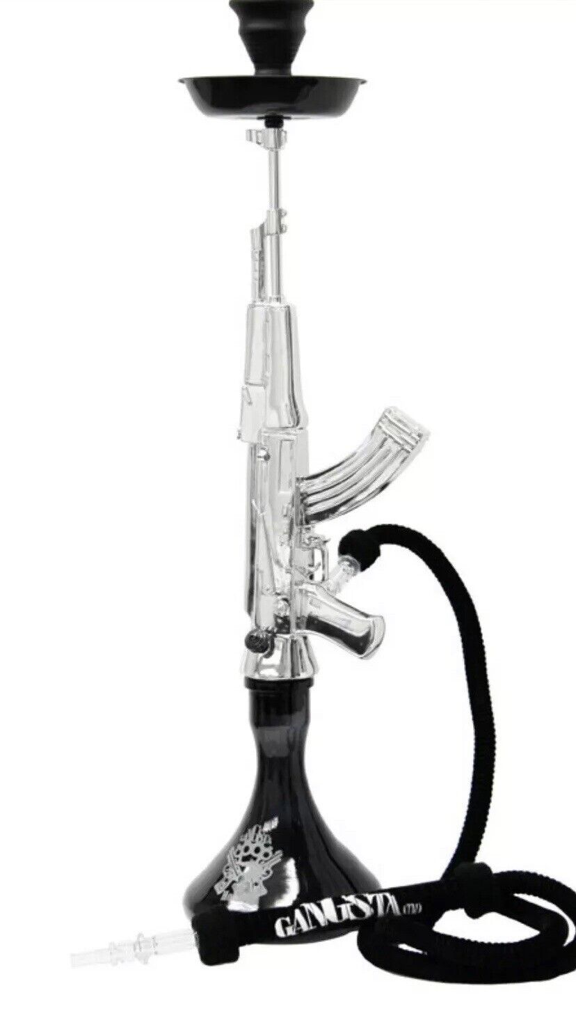 Original Gangsta(tm) 34 “  Shooter Gun Style Hookah With A LargeWashable Hose