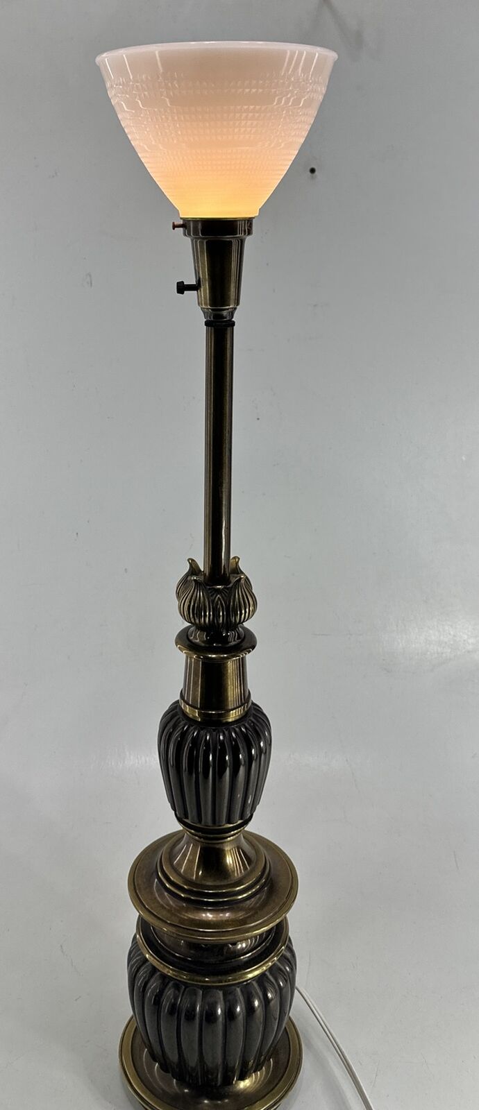 ANTIQUE ART DECO LAMP CAST BRASS 39 1/2” Tall Very Heavy MCM