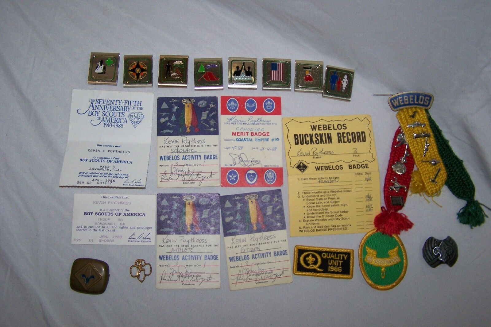 Large Vintage Lot of Boy Scouts of America Items Early Personal BSA Collectables
