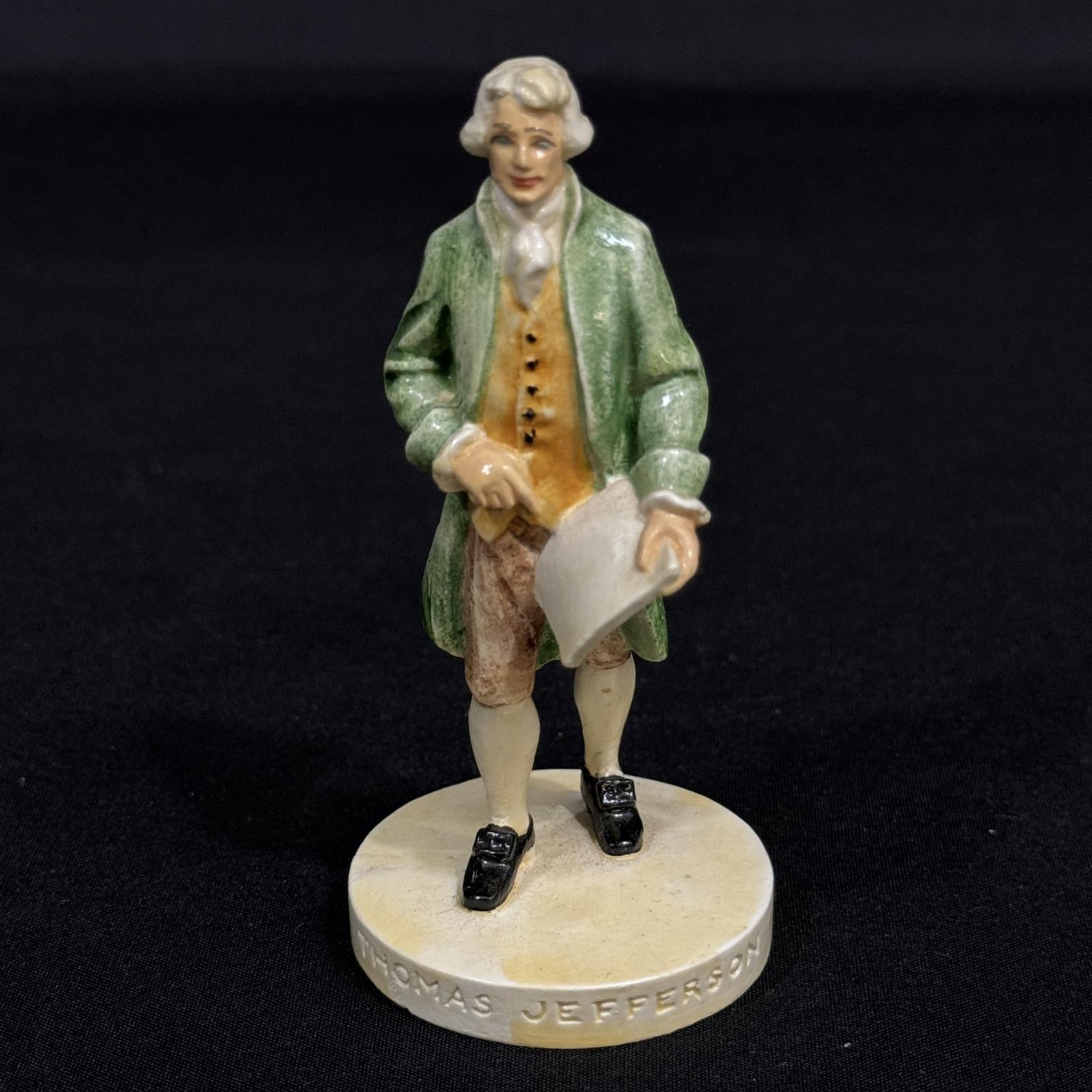 1949 Sebastian Miniature Figurine Thomas Jefferson Signed Prescott W. Baston