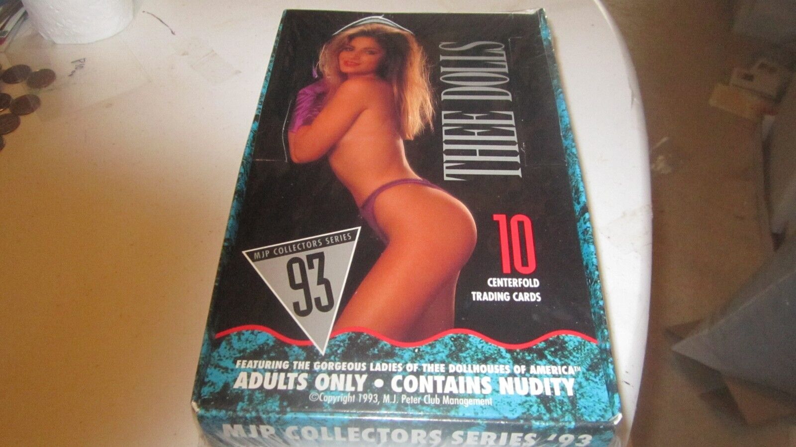 1992-93 thee dolls mjp collectors series sealed unopened box, 30 packs