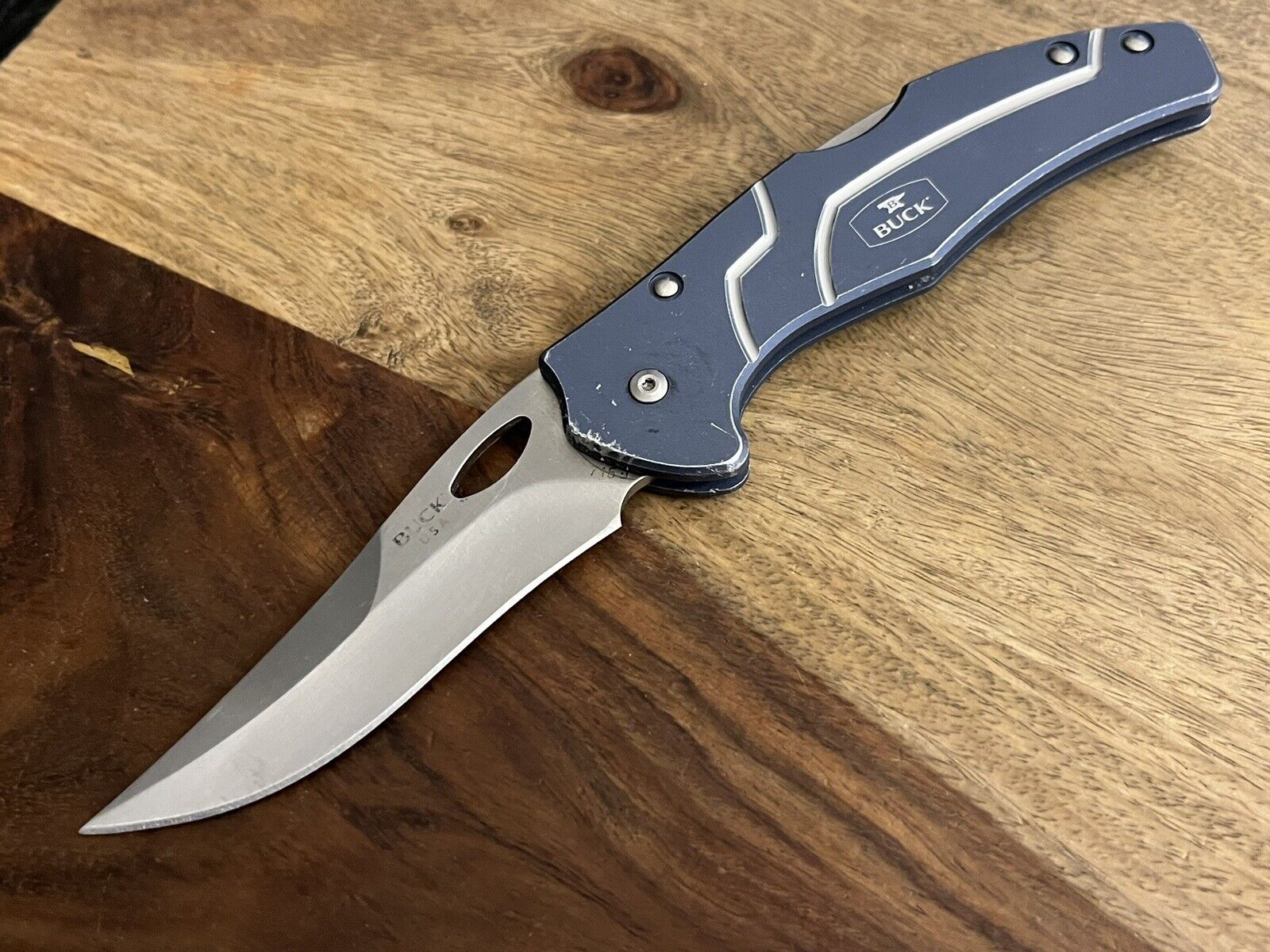Buck USA 715 Ascend LT Folding Knife 420HC w/Belt Clip Very Nice Solid