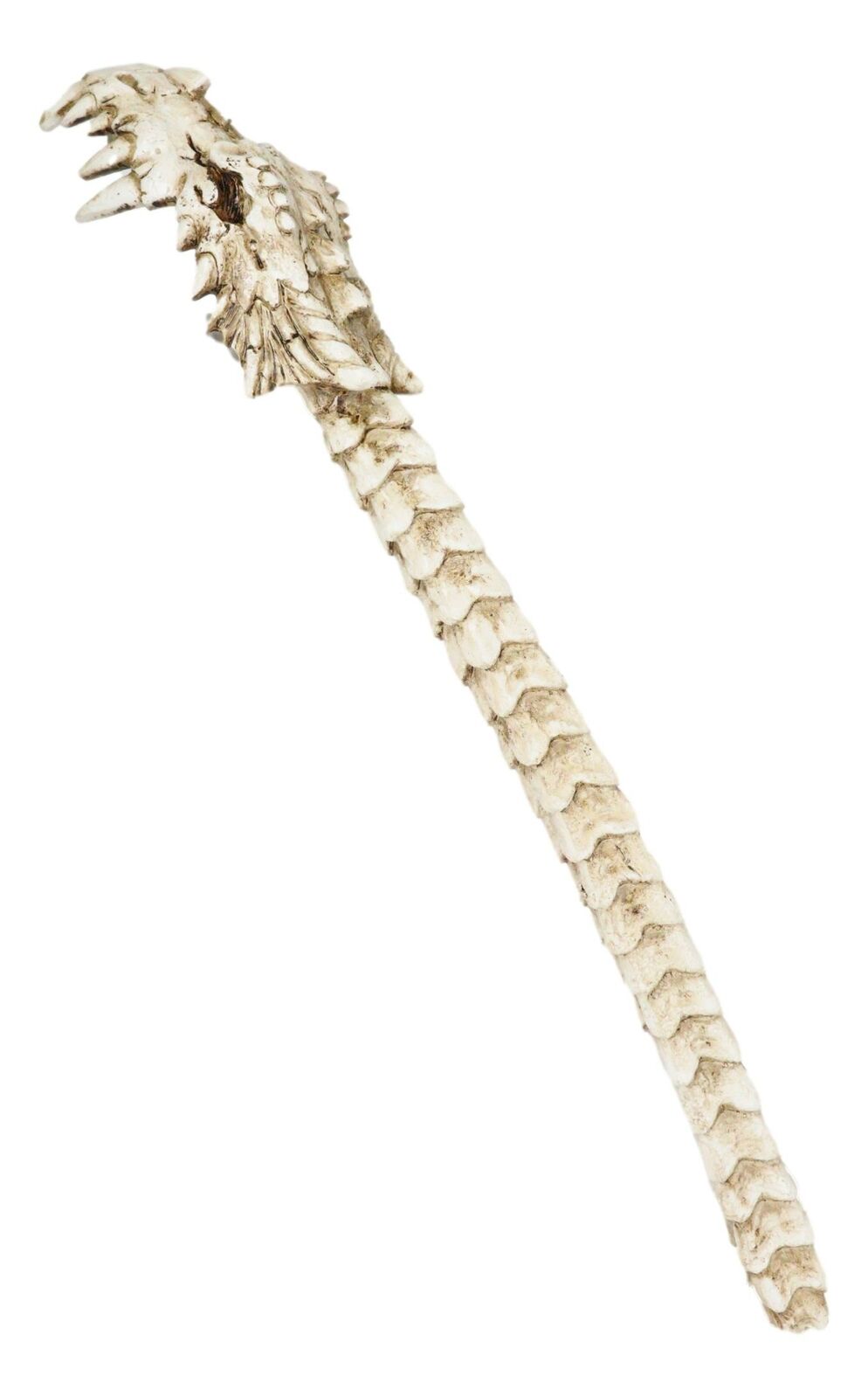 Ancient Fossil Spine Bone Skeleton Dragon Hand Back Itch Scratcher Figurine