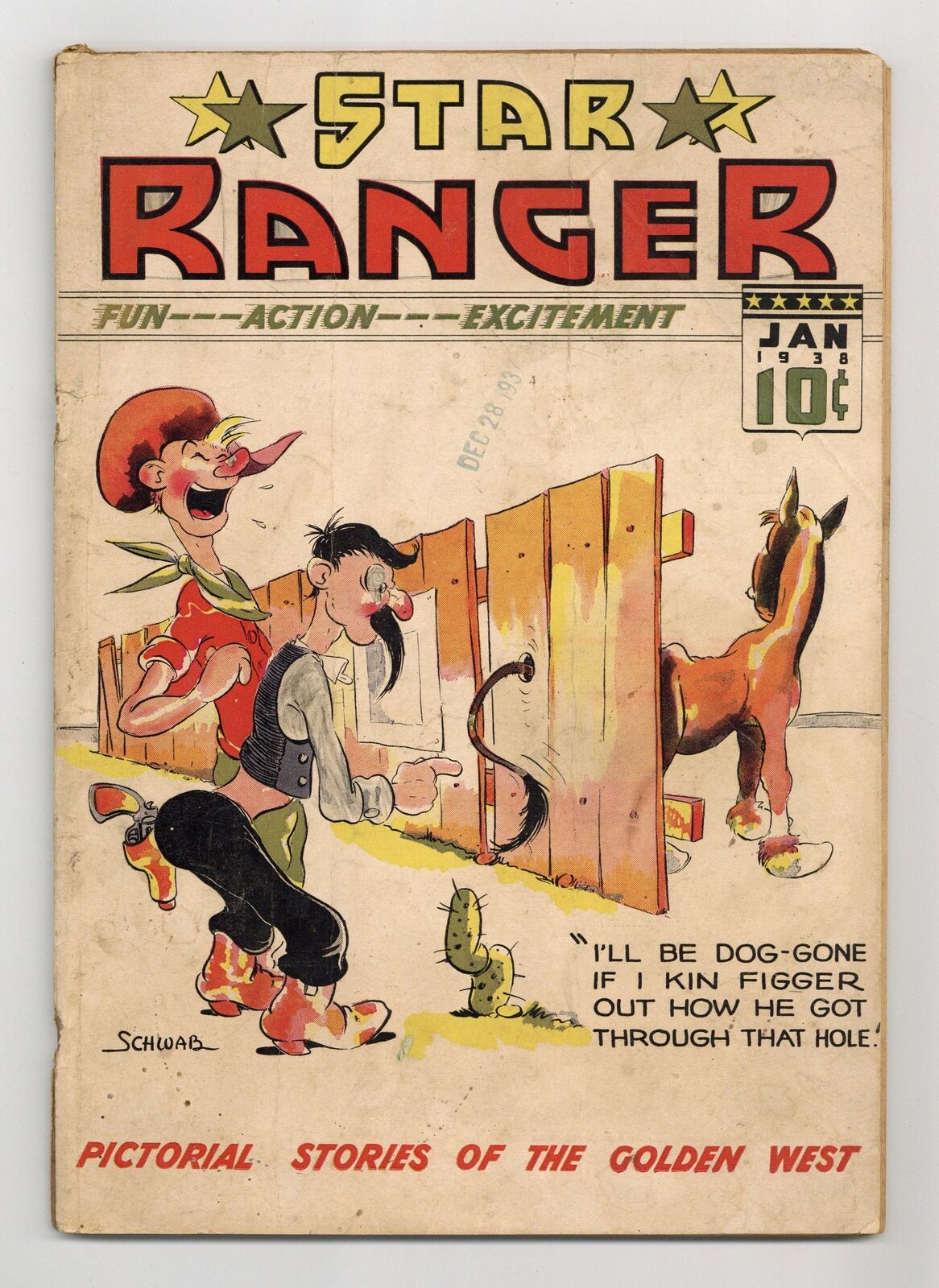 Star Ranger #9 GD+ 2.5 1938