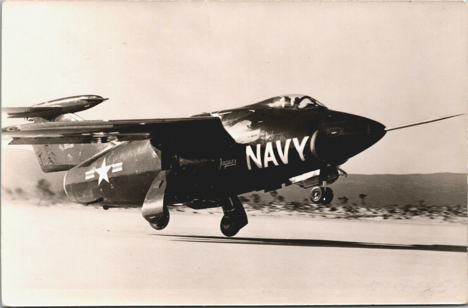 Grumman XF10F-1 Jaguar USA Aircraft Vintage RPPC B98
