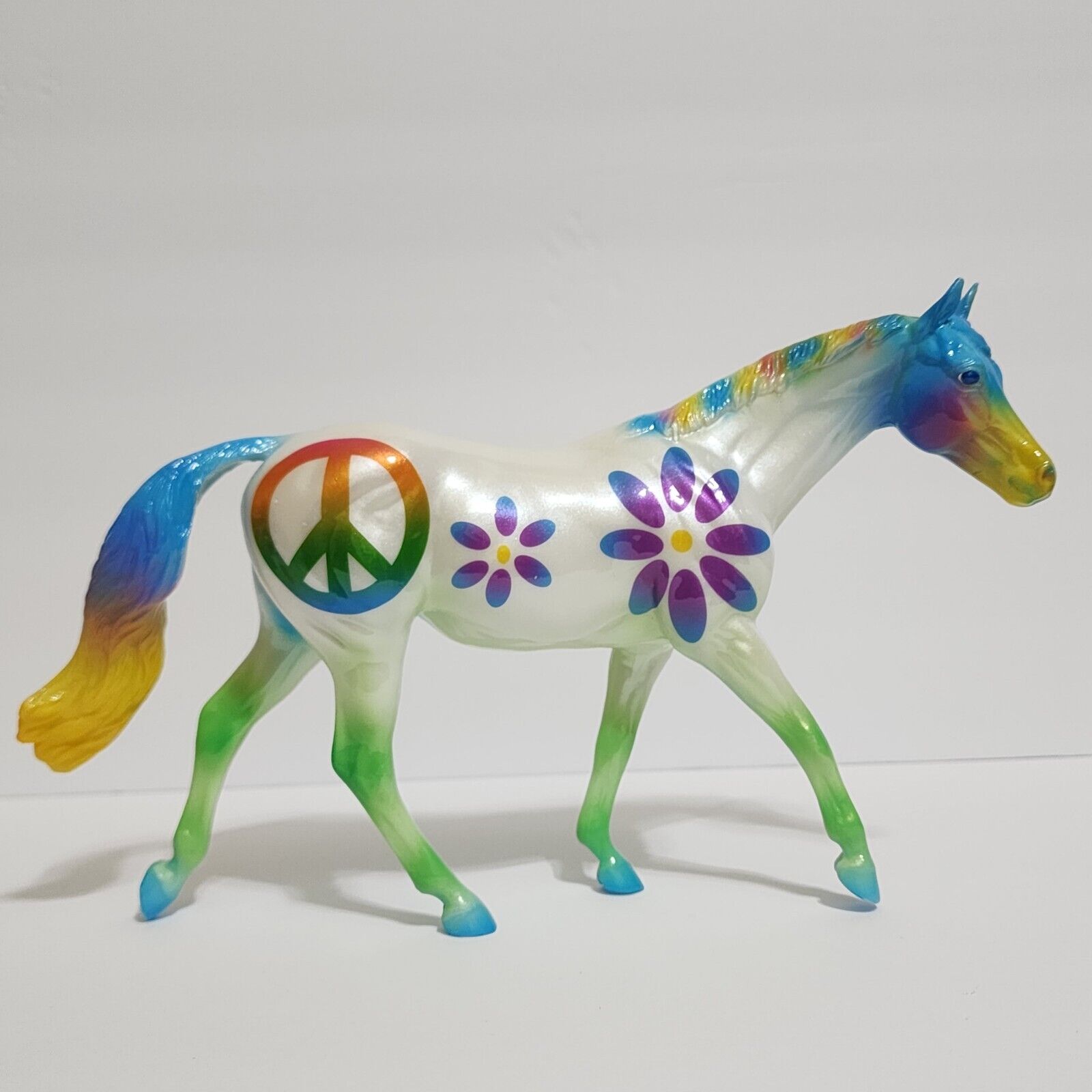 BREYER HORSE  “Peace, Love & Horses” Colorful Hand Painted Limited Edition 