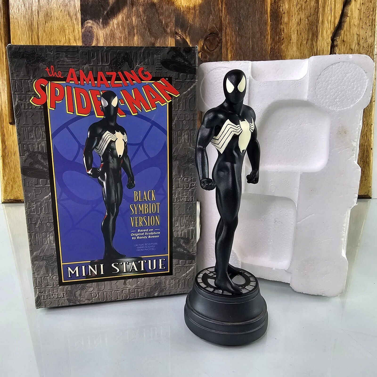 Bowen Designs Spiderman BLACK SYMBIOT VERSION Mini Statue Marvel LIMITED RARE