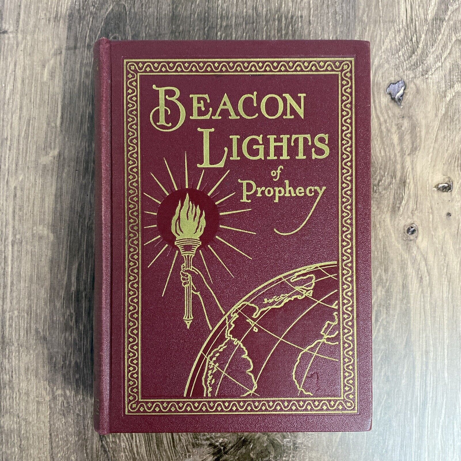 Vtg 1935 1st ed. BEACON LIGHTS of PROPHECY by W.A. Spicer Seventh Day Adventist 