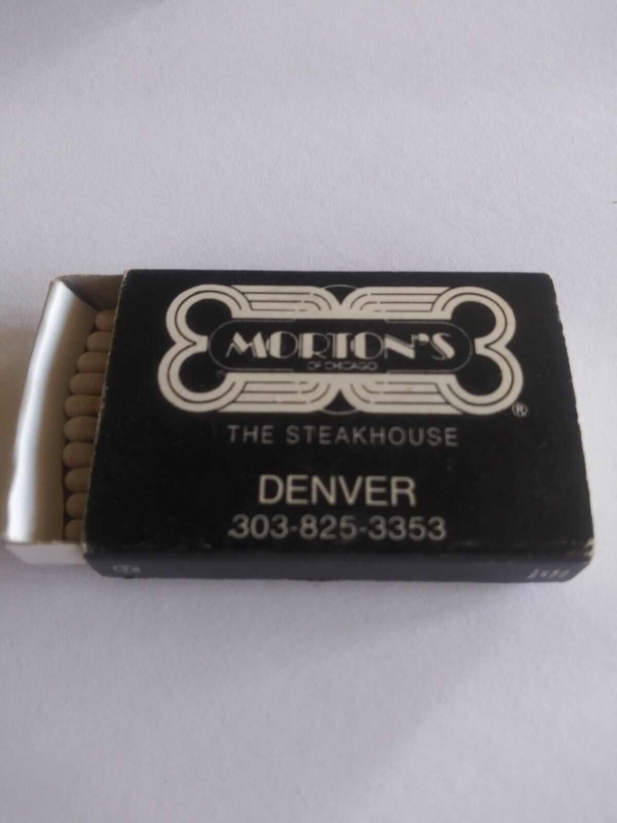 Vintage Wooden Matches From Morton\'s Of Chicago The Steak House Denver Colorado