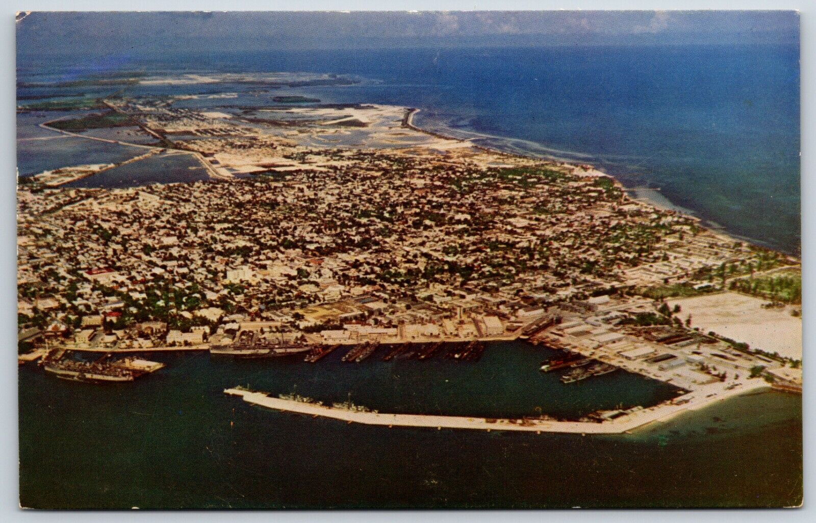 Postcard Airview Of Key West, America\'s Southernmost City, Florida Unposted