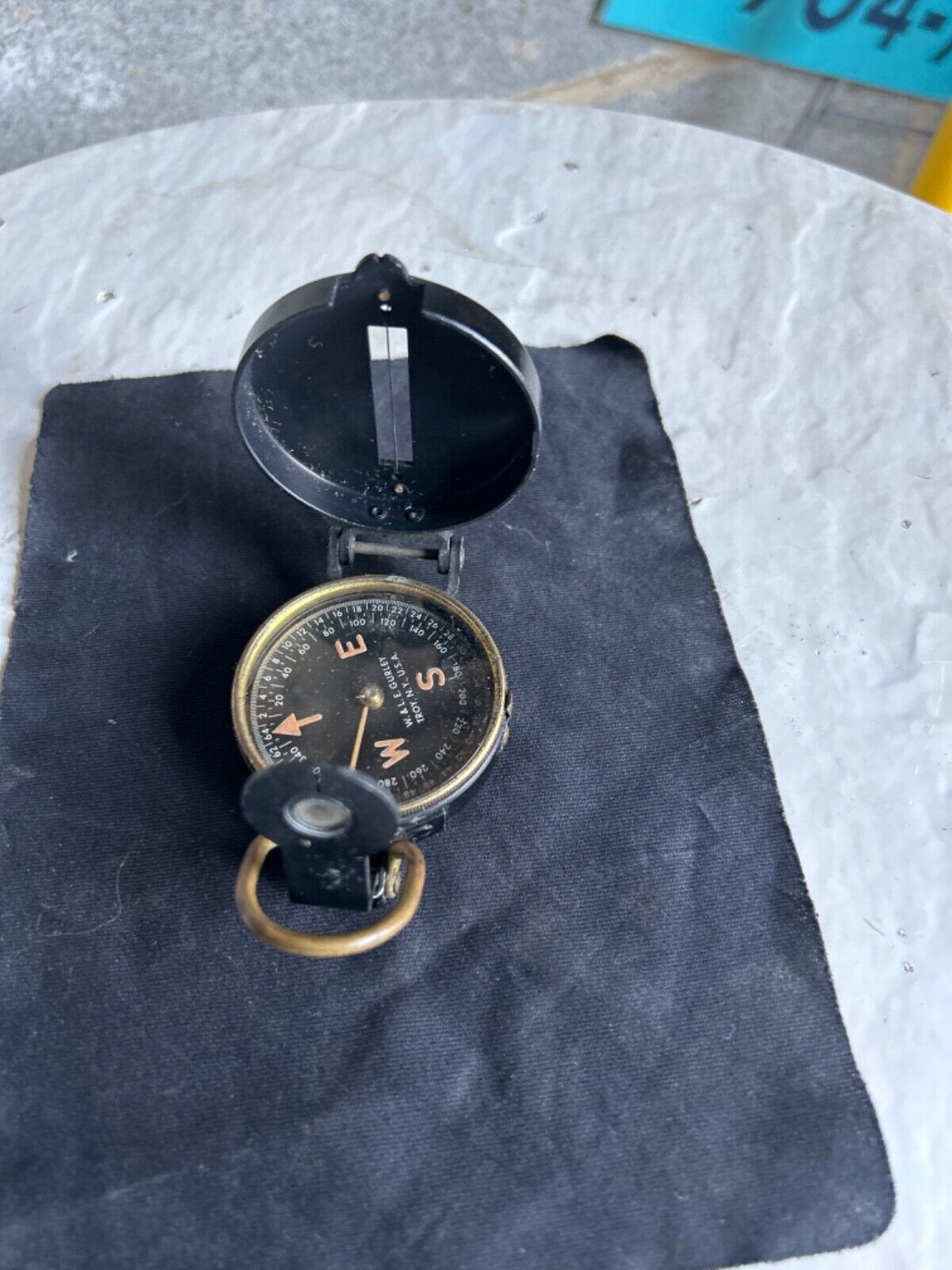 Awesome ANTIQUE W. & L.E. GURLEY TROY NY USA COMPASS