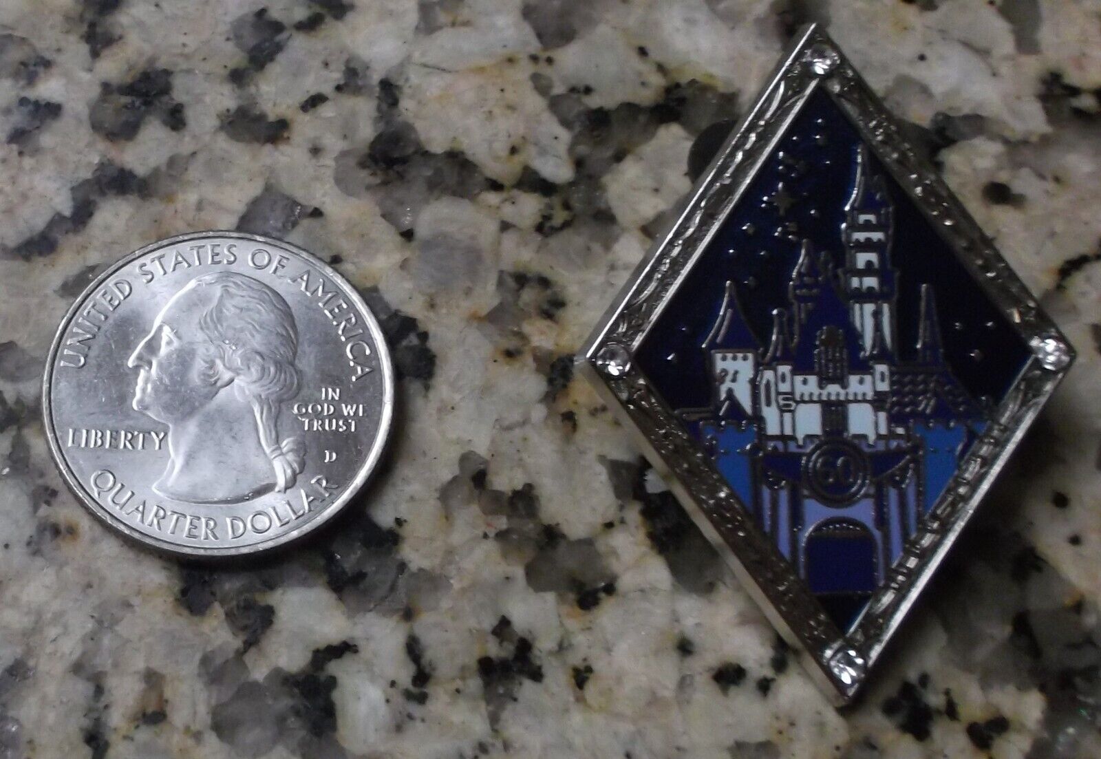 Disneyland 60th Anniversary Diamond Castle Commemorative Pin