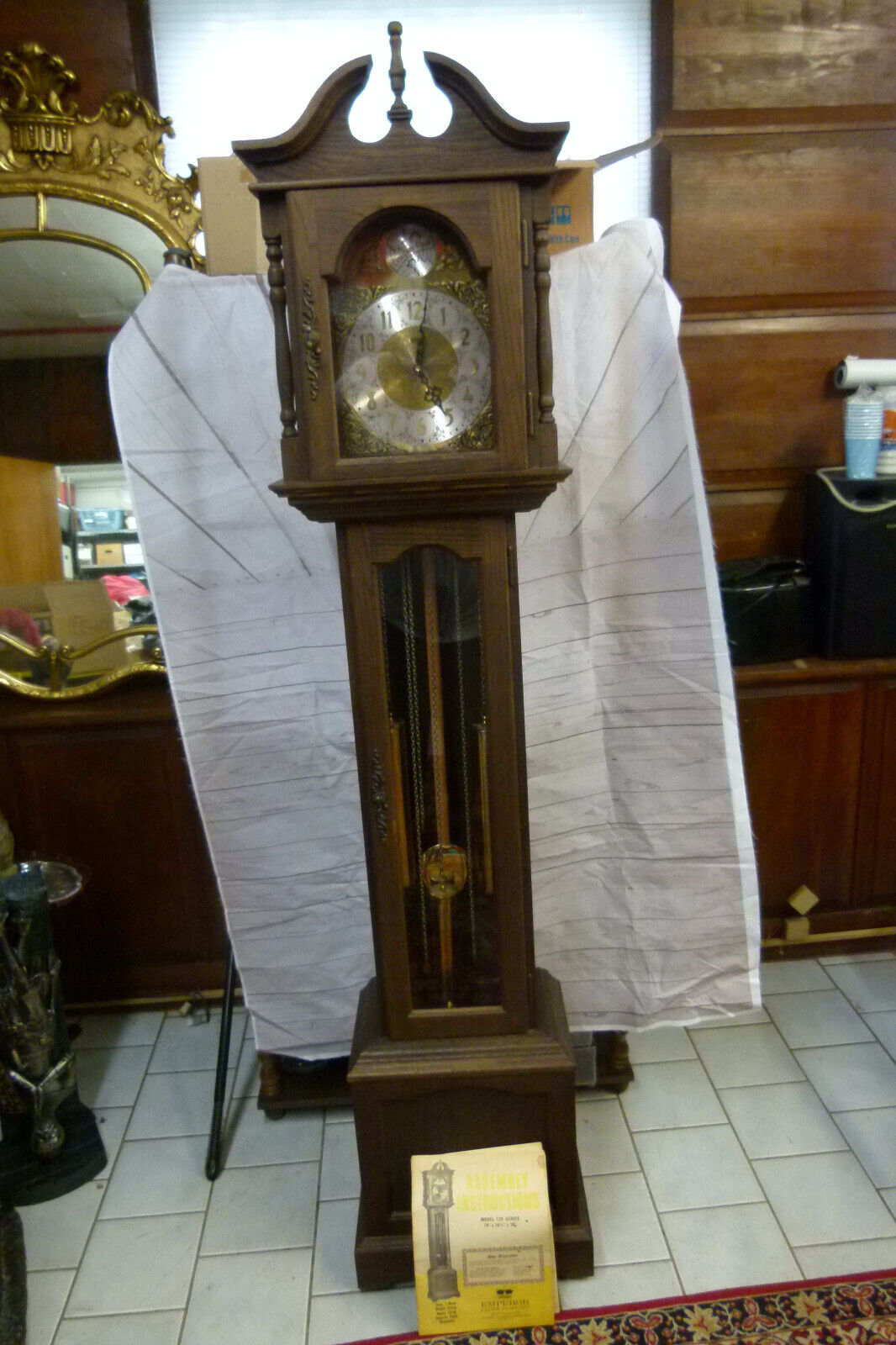 Vintage Grandfather Clock Emperor Model 120 Series
