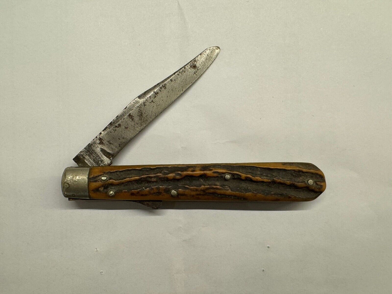 Vintage Jonathan Crookes Single Blade 3-1/4” Pocket Knife