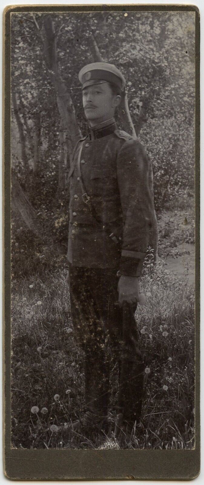Young Man in Military Uniform Vintage Photo  , Bulgaria