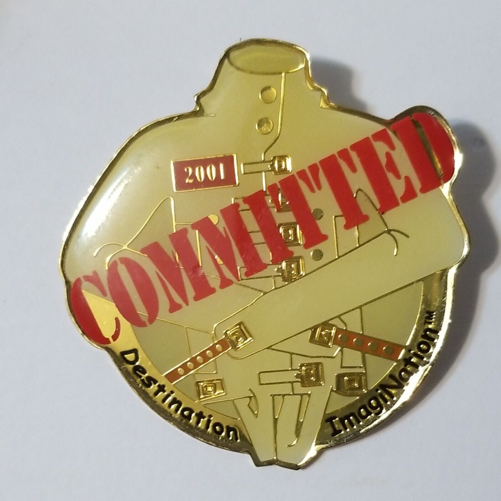 2001 COMMITTED STRAIGHT JACKET DESTINATION IMAGINATION DI OOTM PIN 💥💥💥