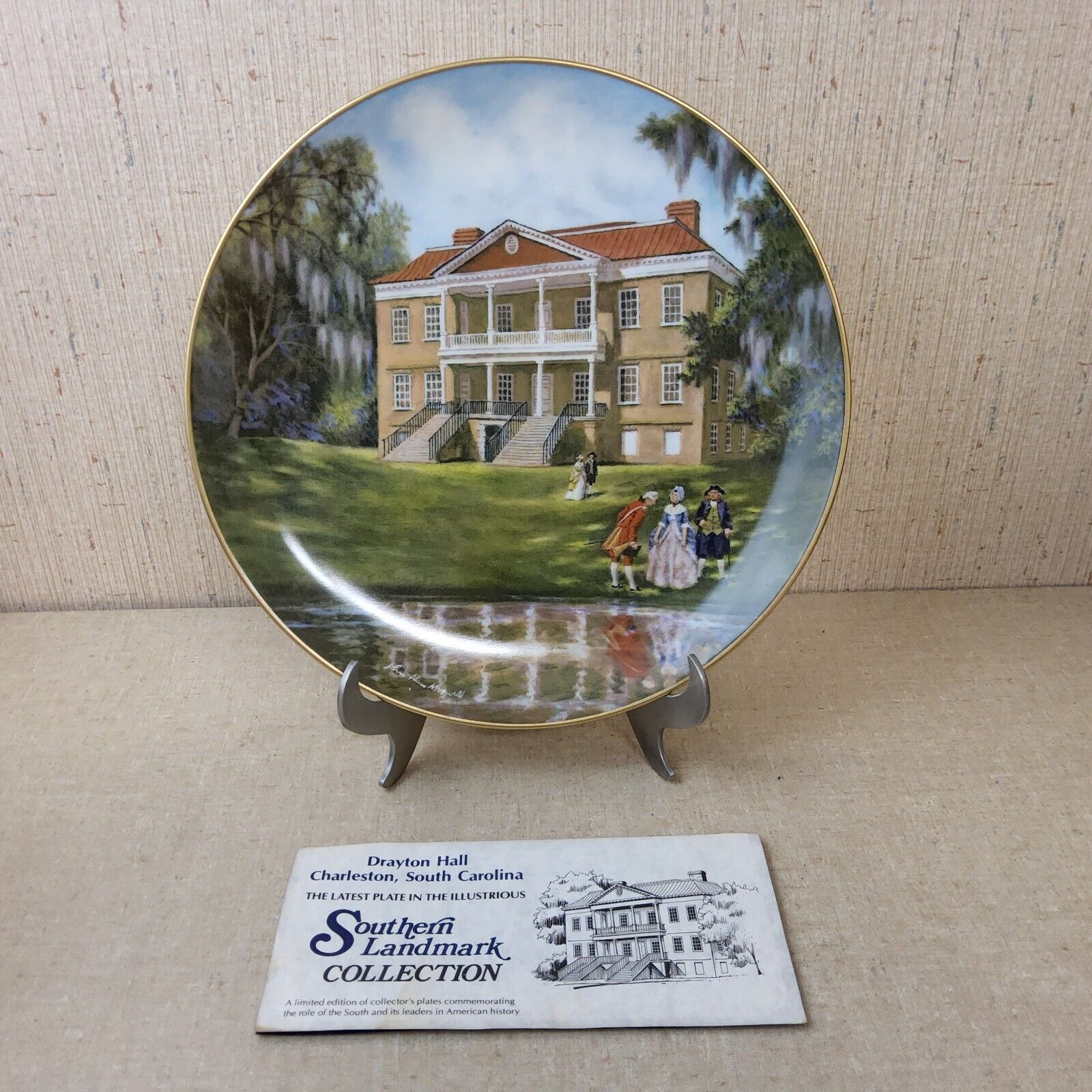Gorham Southern Landmark Series Drayton Hall Plate