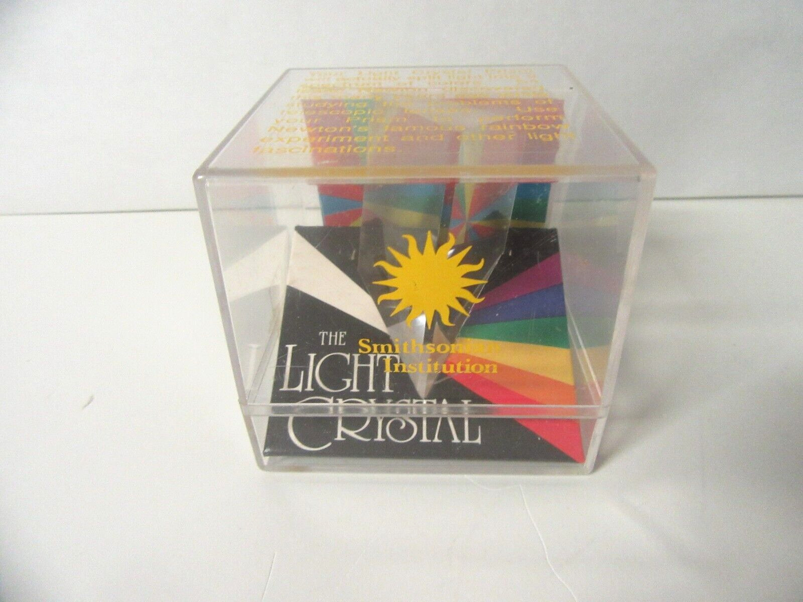 Vtg 1986 Light Crystal Prism  Smithsonian  Complete In Original Case  See Pics