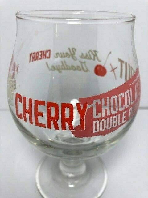 Deep Ellum CHERRY CHOCOLATE DOUBLE BROWN STOUT Beer Glass Taylor Swift Kiss Lips