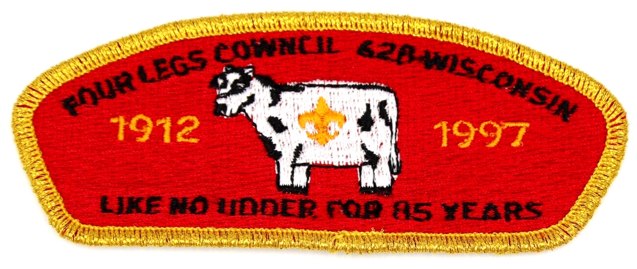 1997 National Jamboree CSP Four Lakes Council Patch Like No Udder Wisconsin