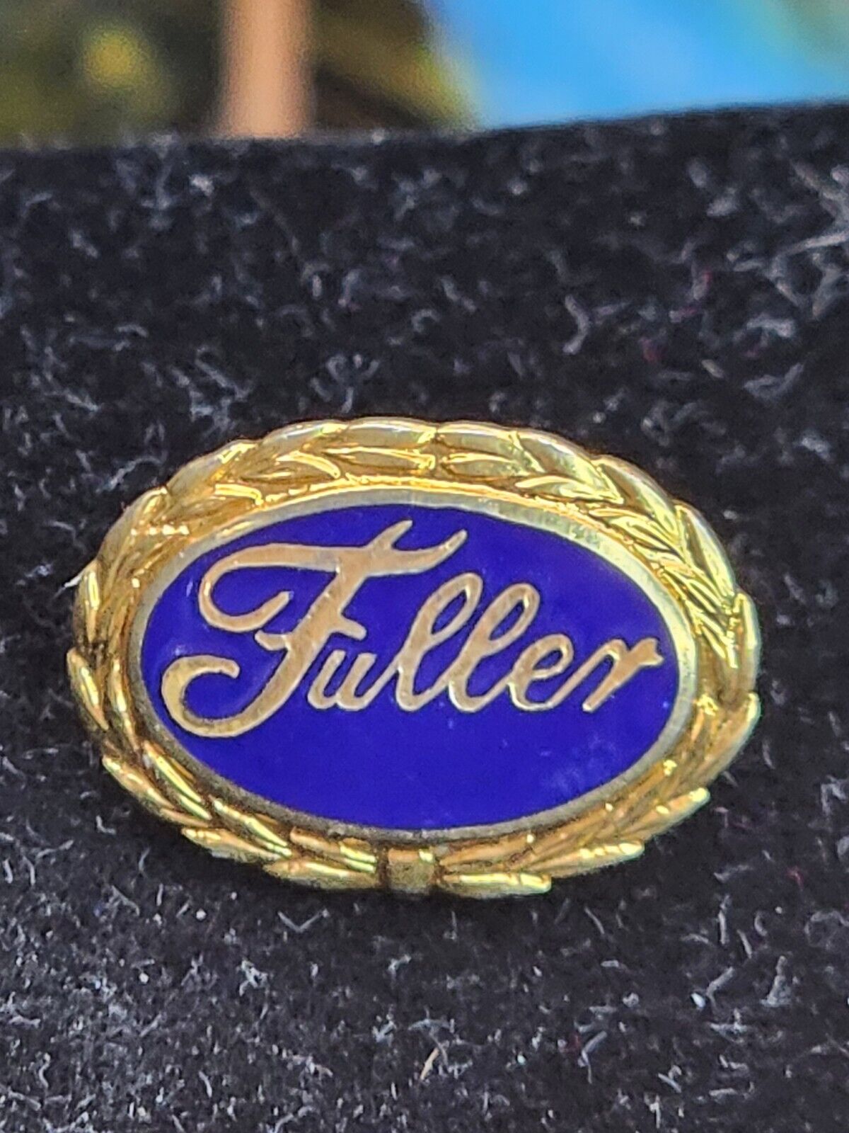 Antique 1930s 10k GF Gold Fuller Brush Service Award Pin Screw Back Immaculate 
