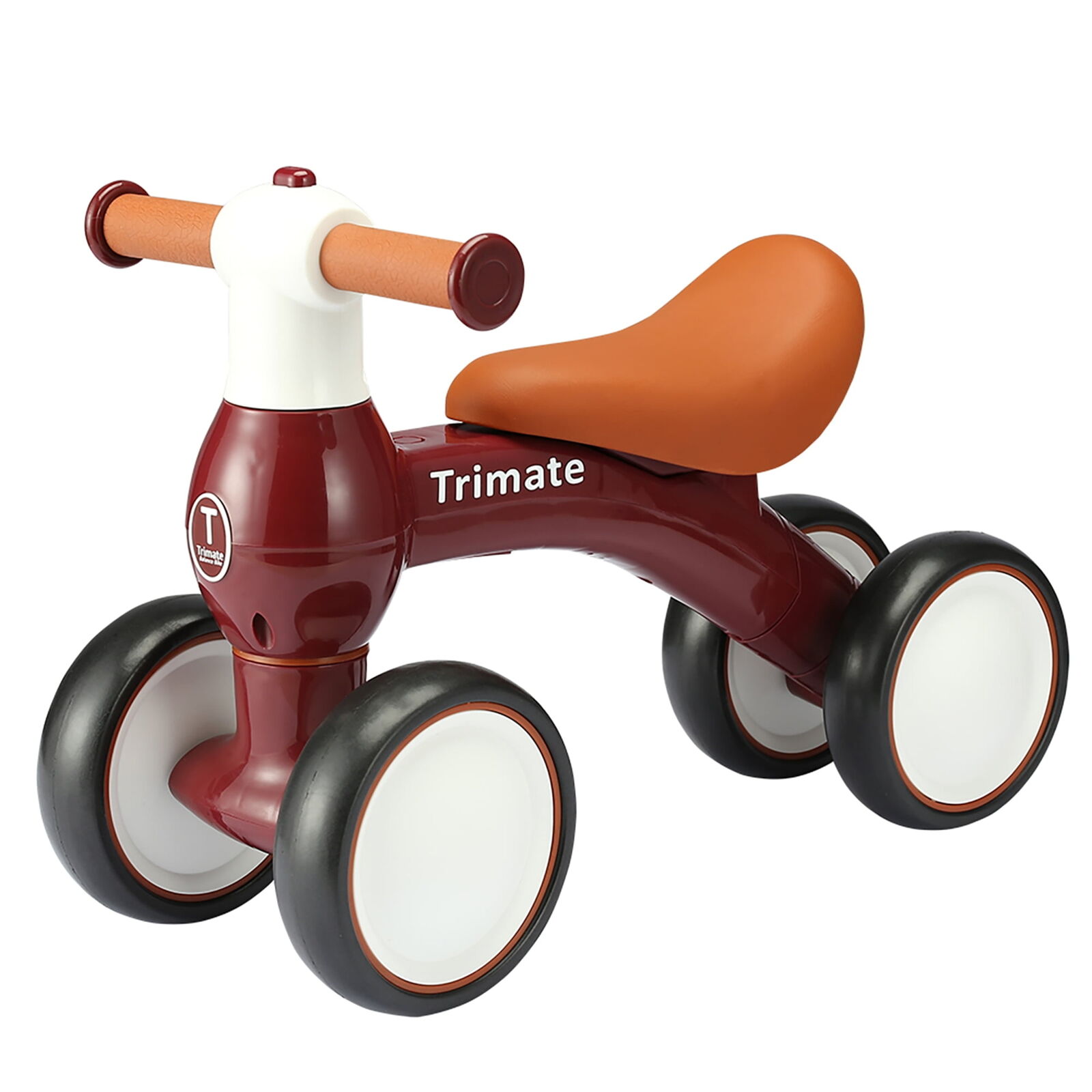 Baby Walker Balance Bike, Wine Red - Perfect Ride-On Toy for 1-Year-Olds