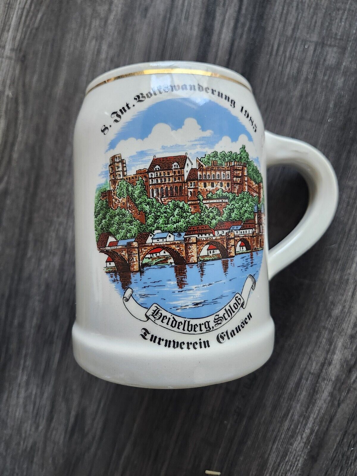 Hiedelberg Schloss Bavaria Germany Vintage Beer Mug