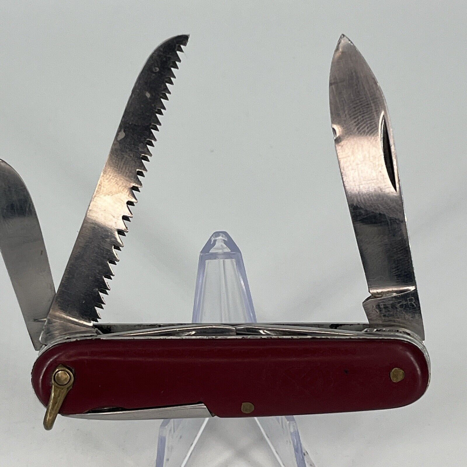 Vintage AITOR INOX SPAIN Multi Function Folding Pocket Knife 7 Tools RARE