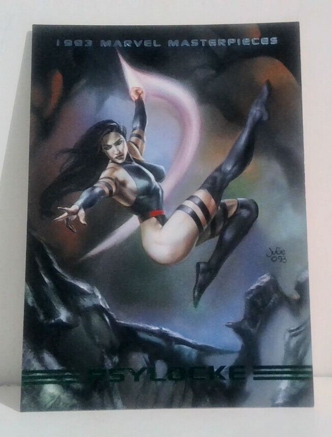 NICE FIND 1993 Marvel Masterpieces PSYLOCKE Collector Trading Card 24 MINT GG91