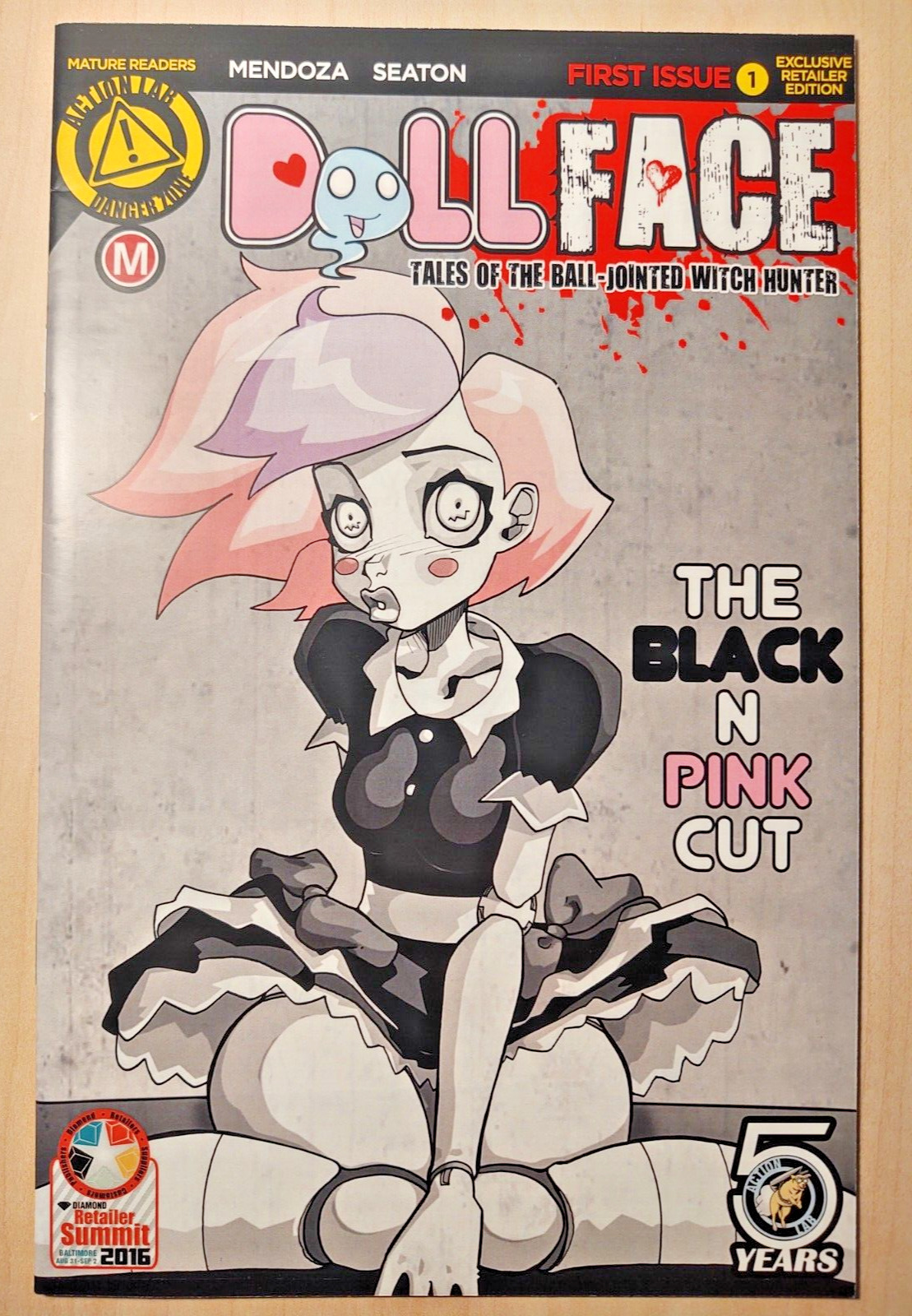 DOLLFACE issue 1 (2016) The BLACK N PINK Cut RETAILER VARIANT unread VF Mendoza