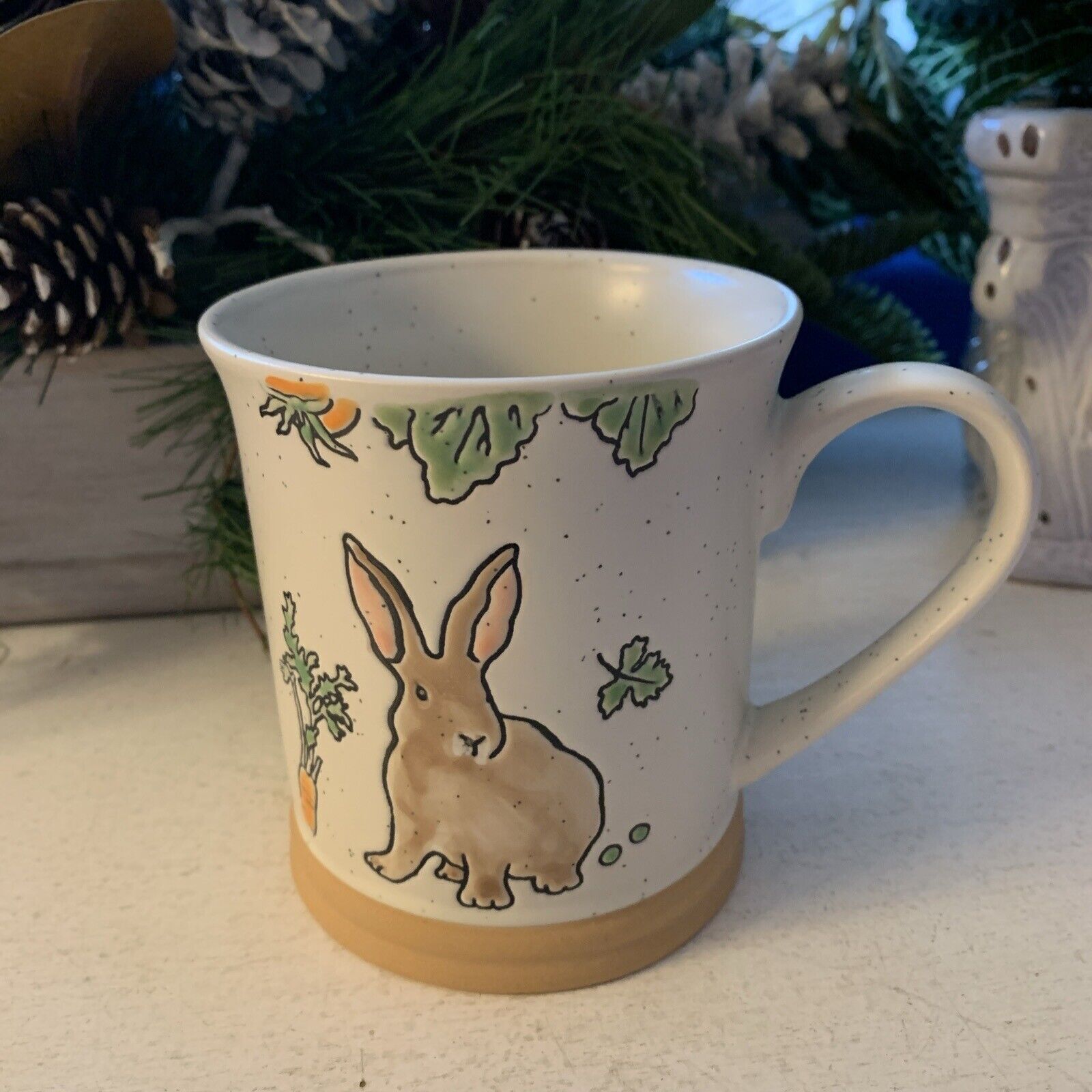 Eli + Ana Ceramic 18oz Spring Bunny Coffee Mug