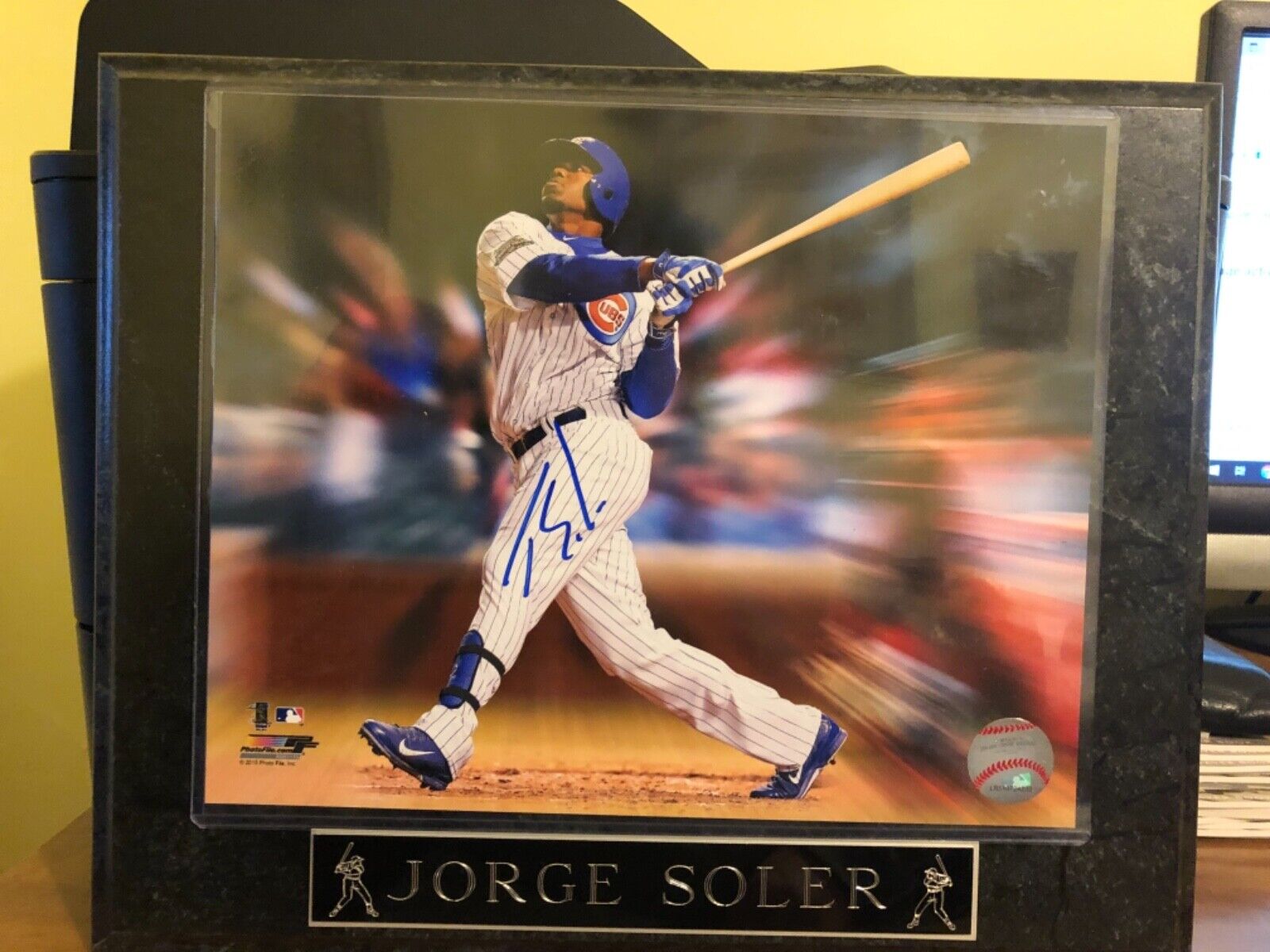 JORGE SOLER AUTOGRAPH AUTHENTICATED BY CHICAGO CUBS