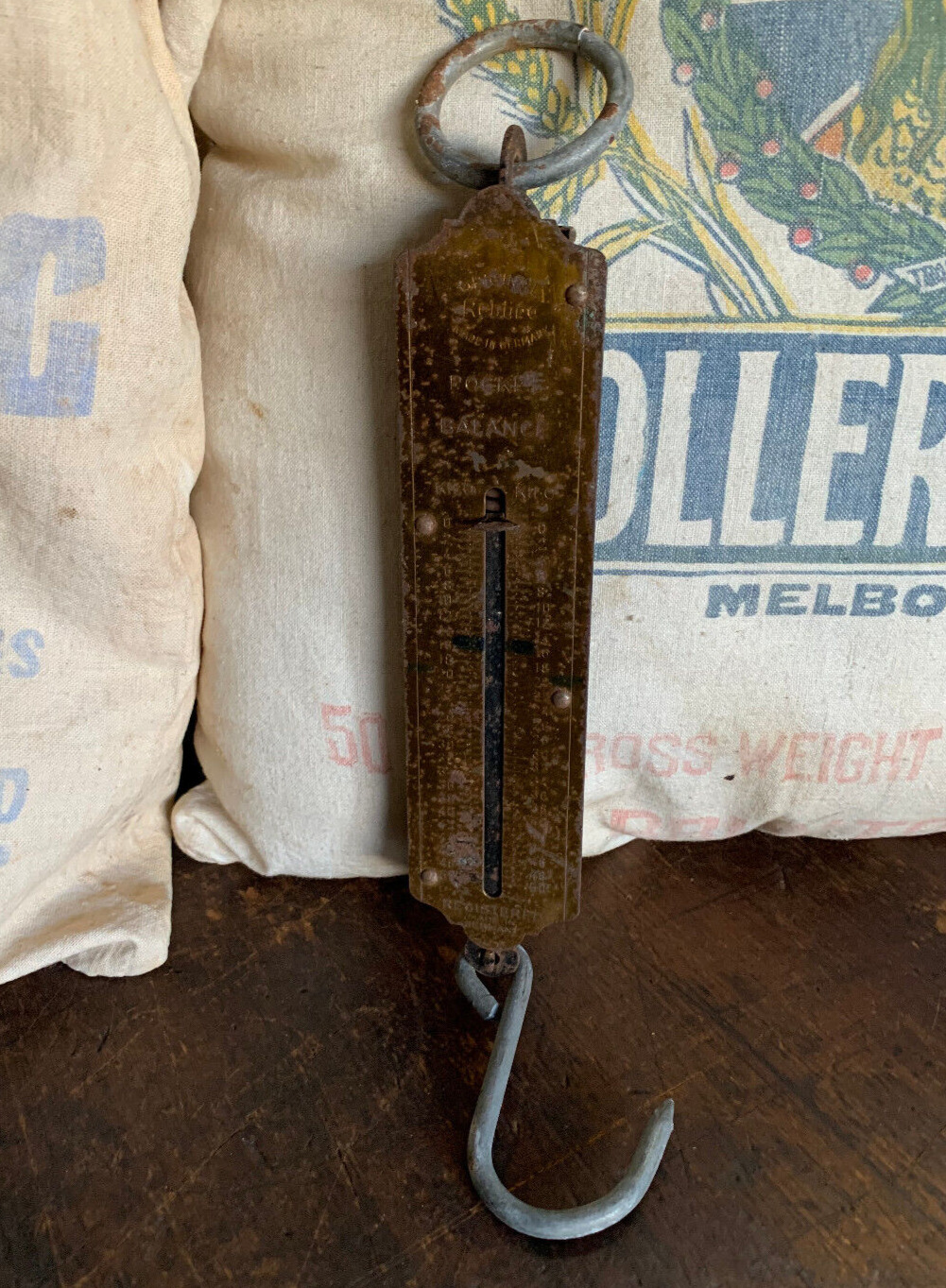 Antique Original Rebure Spring Pocket Balance Scales. Made in Germany