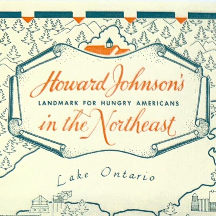 1950s Howard Johnson Ice Cream Shoppe Restaurant New York Massachusetts Vermont