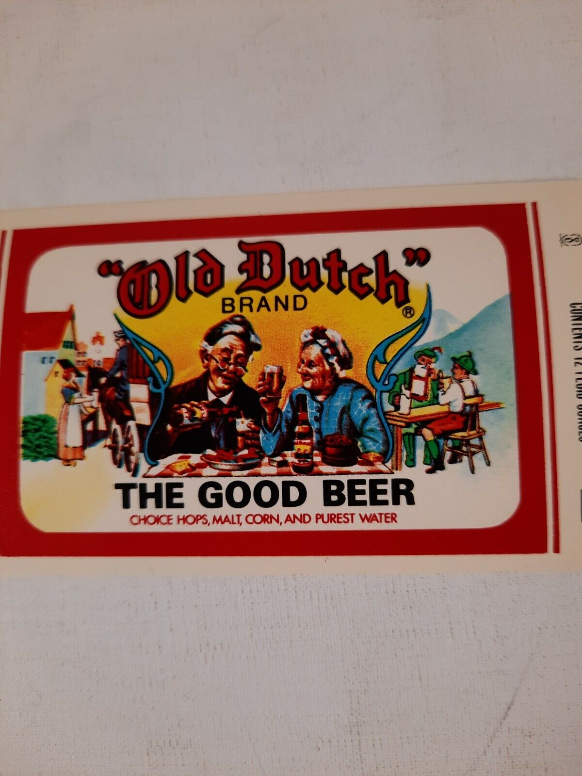 Old dutch  the good beer Vintage Beer Bottle Label