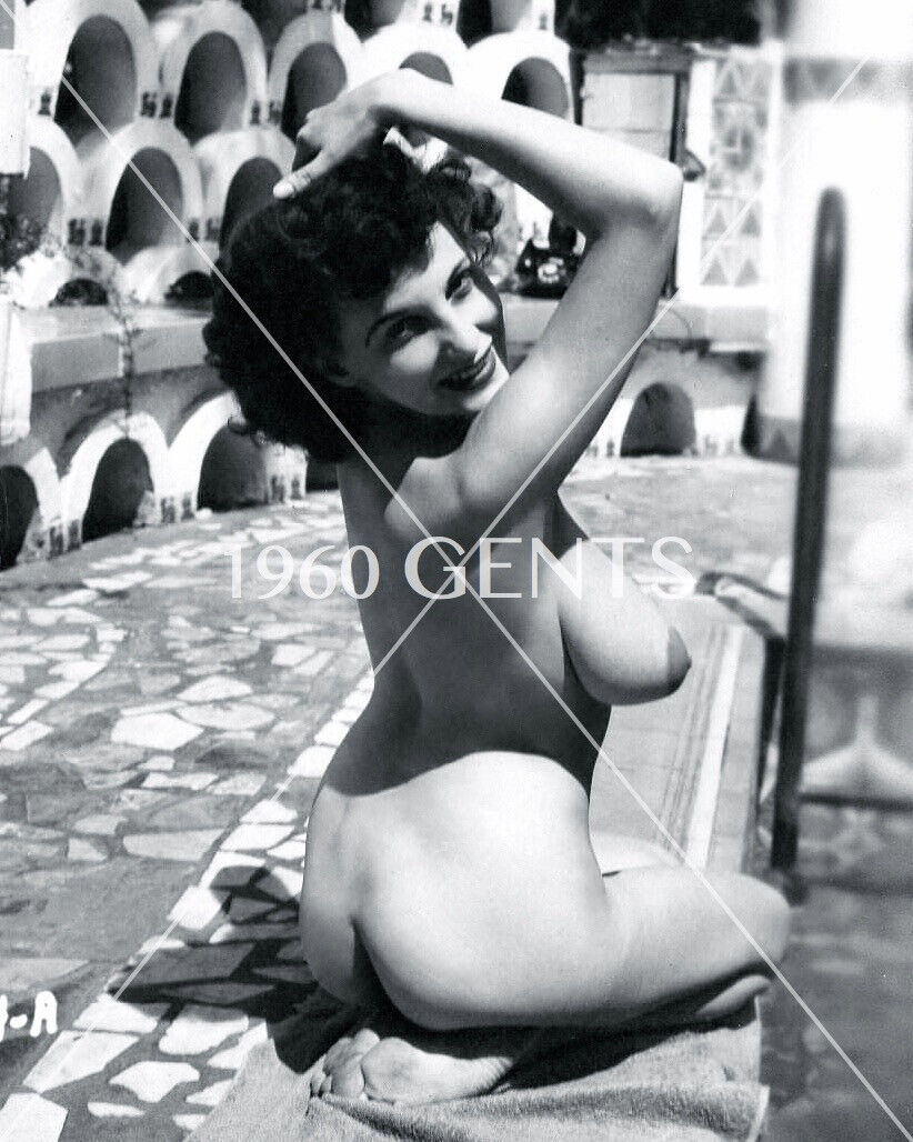 1950s Photo Print Big Breasts Brunette Model Donna Busty Brown DBB20