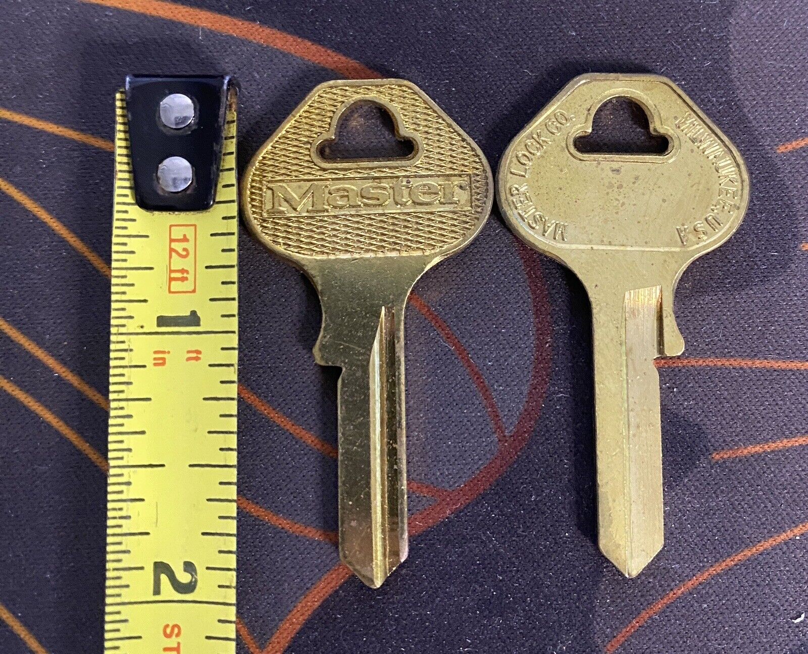 Vintage Original Master Brand Uncut Key Blanks For Master 15-K Padlock