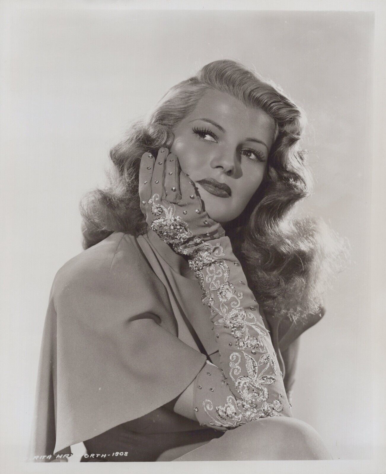 Rita Hayworth (1950s) ❤ Original Vintage - Stunning Portrait Beauty Photo K 396