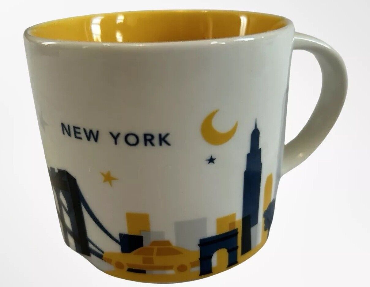 New 2014 STARBUCKS You are Here Collection NEW YORK 14 oz Coffee Cup Mug 🔥☕️🔥