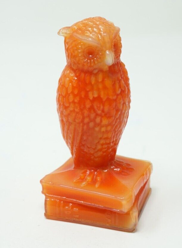 Degenhart Glass Marbled Owl 3.5\