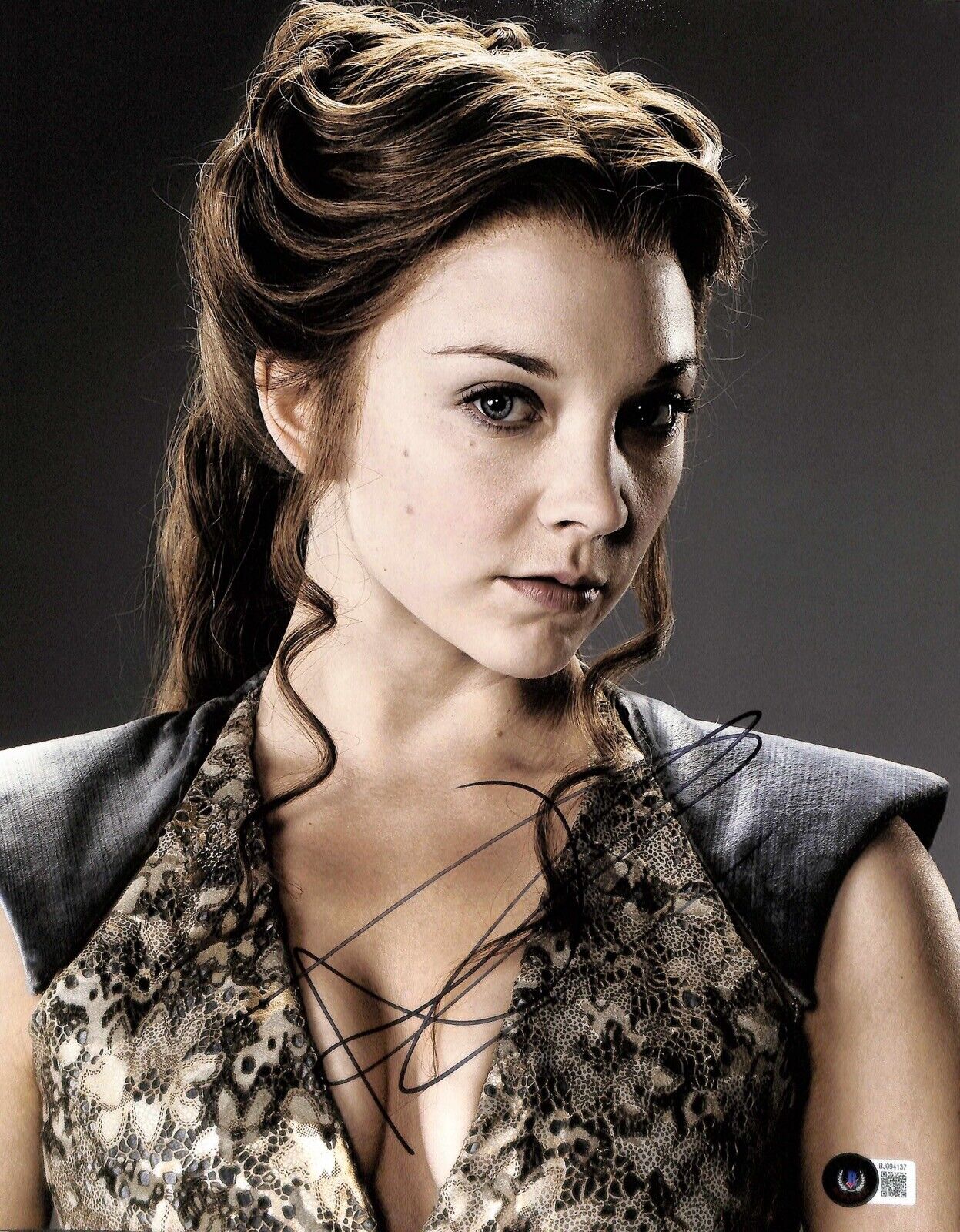 Natalie Dormer Margaery Tyrell Game of Thrones Signed 11x14 Photograph BECKETT