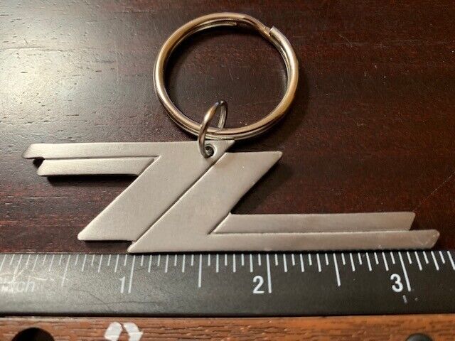 ZZ TOP Key Chain Metal Pewter Durable Rock Texas 3.25 inches Wide
