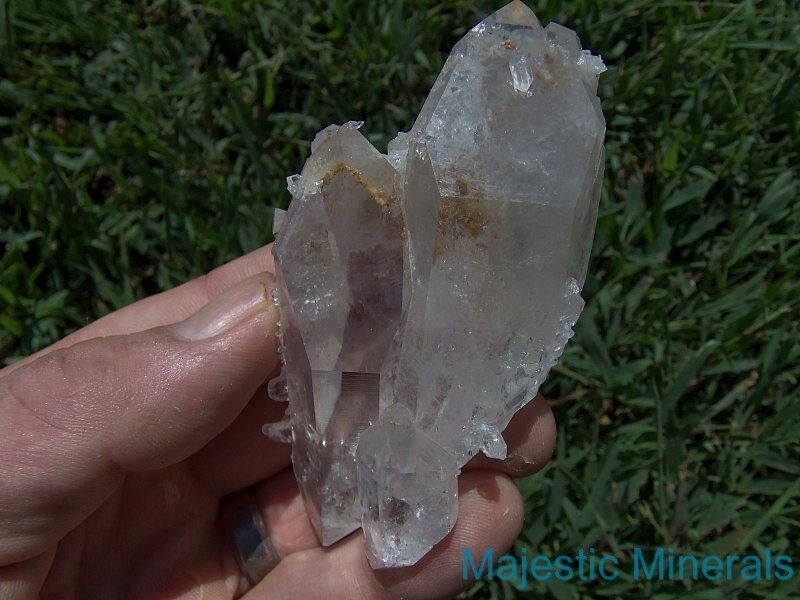 HIGH END___Adularia Phantoms__LARGE VERY RARE Arkansas Quartz Crystal DT Cluster