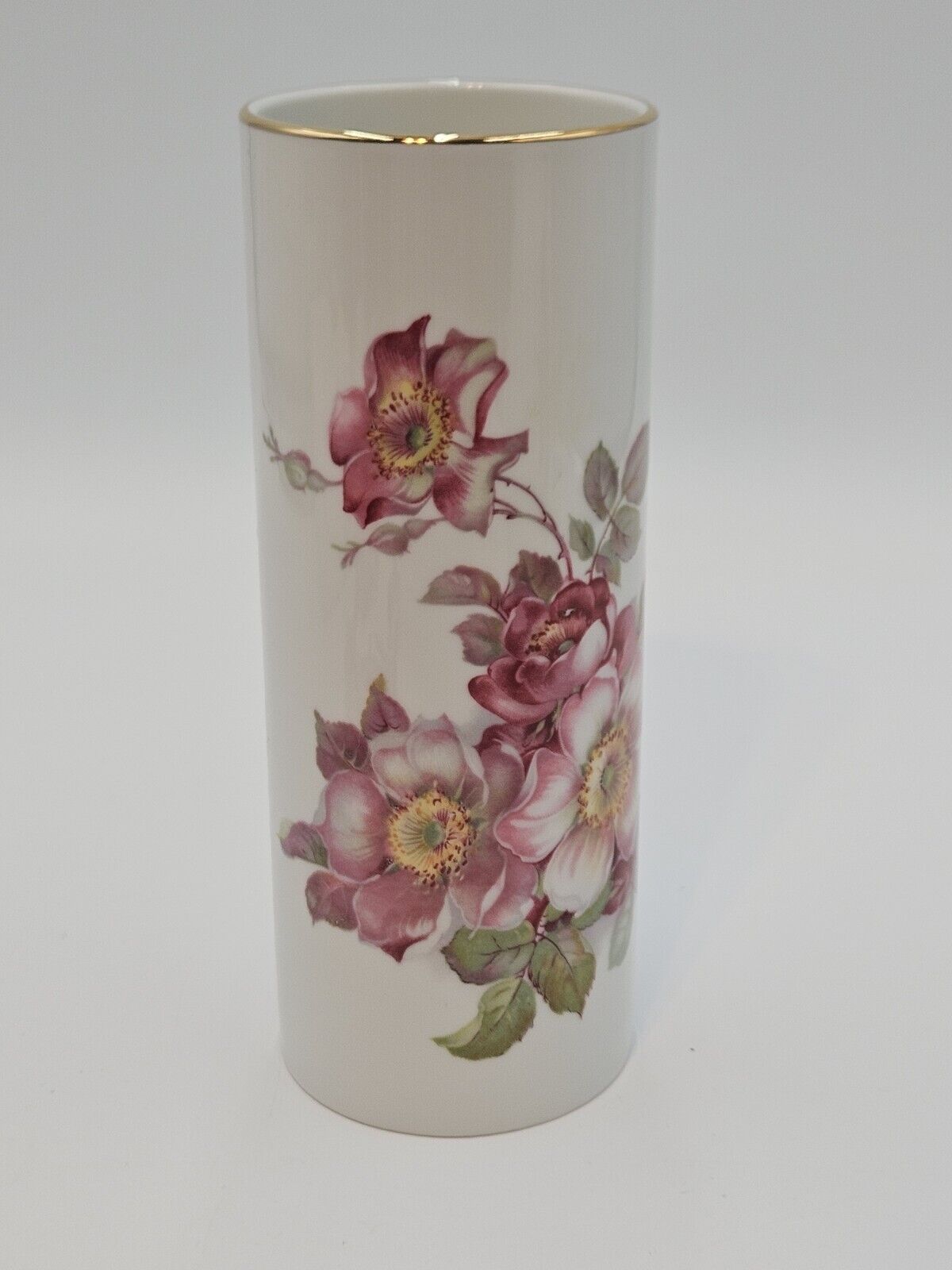 Vintage Gerold Porzellan West Germany Porcelain Vase Flowers  Bavaria 7.25\