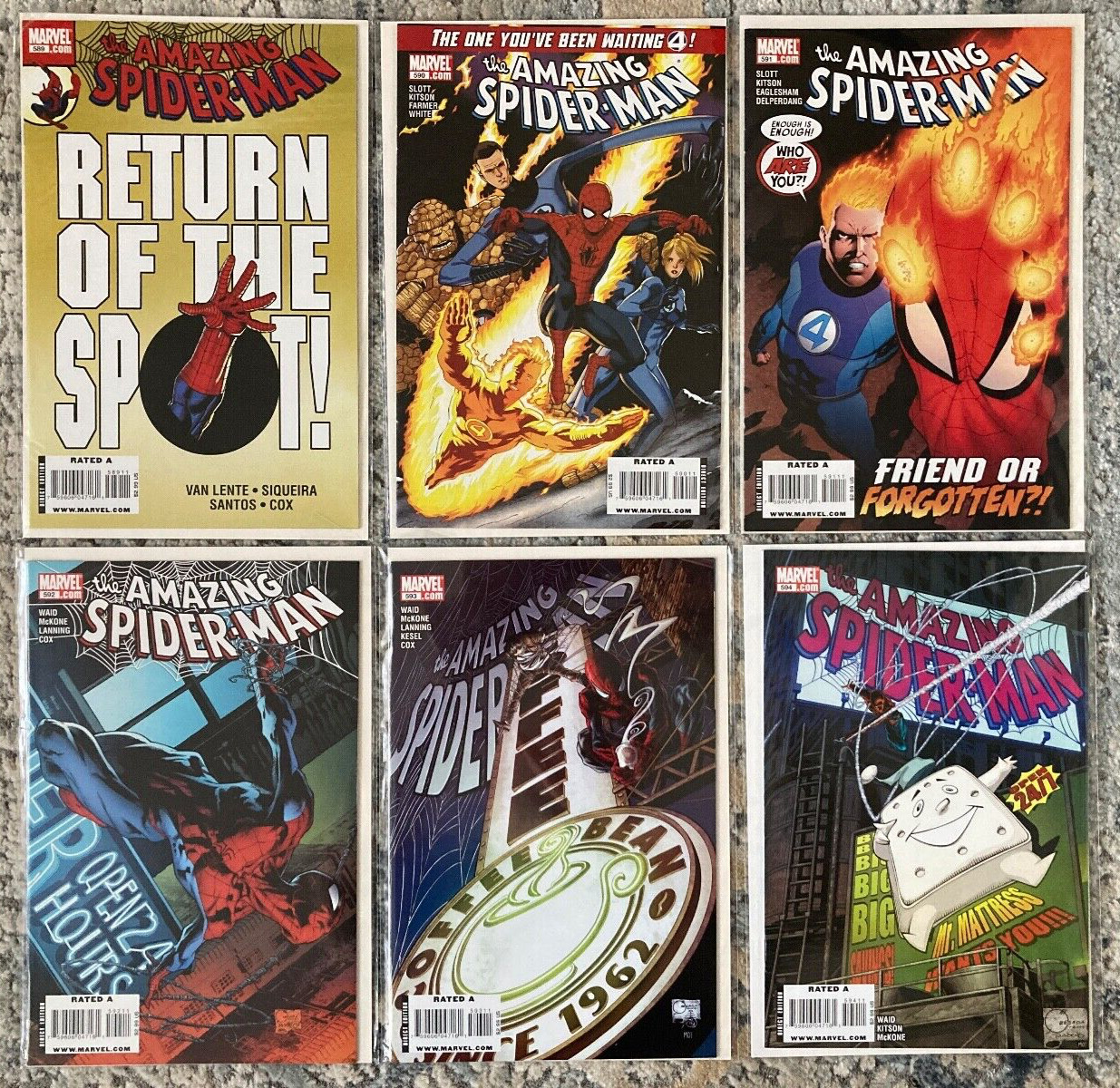 Marvel Amazing Spider Man Issues 589 to 594 - 2d