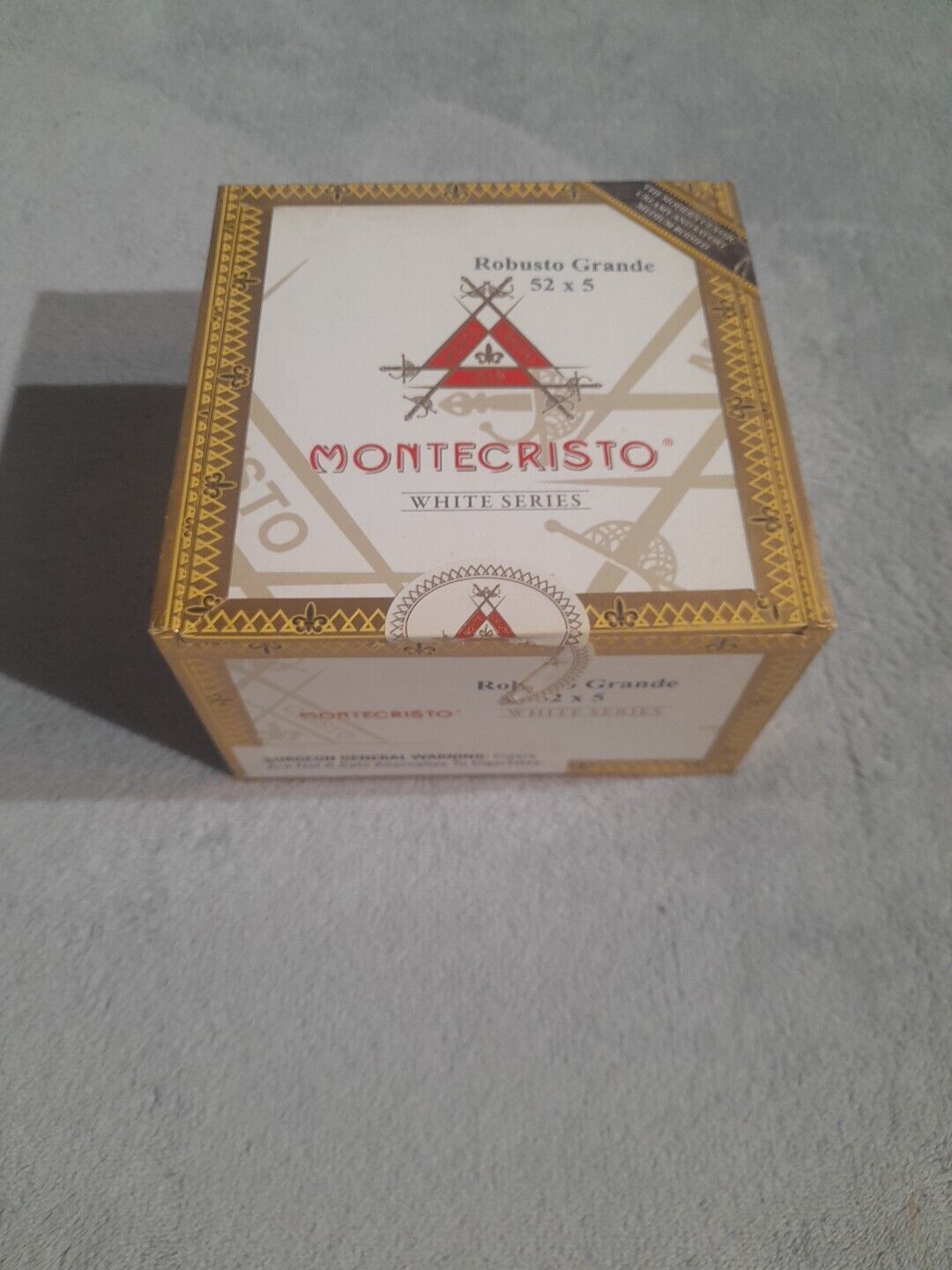 MONTE CRISTO WHITE SERIES ROBUSTO GRANDE 52 X 5 CIGAR BOX CRAFT  