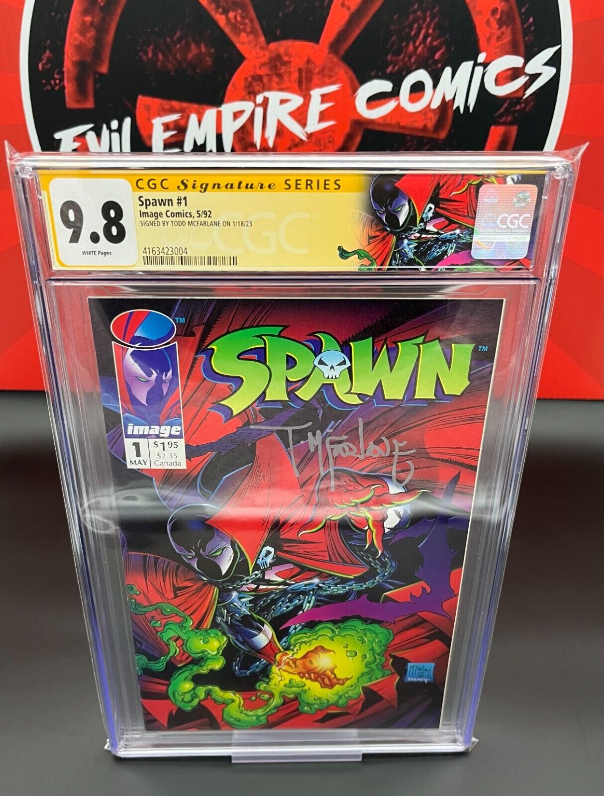 SPAWN #1 (1993) 1ST APPEARANCE OF SPAWN SIGNED BY TODD MCFARLANE (CGC 9.8)🔥🔥🔥