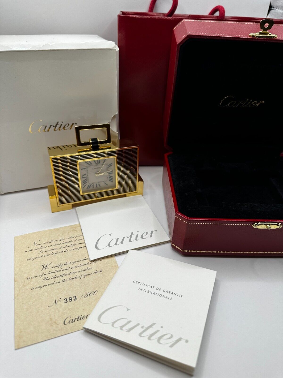 Cartier table office watch clock limited edition