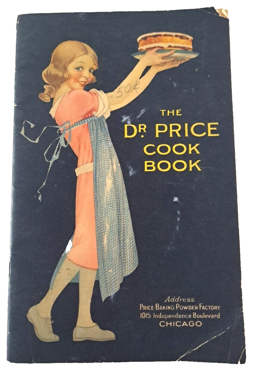 Antique Dr Price Phosphate Baking Powder Cookbook Recipes Chicago 1929
